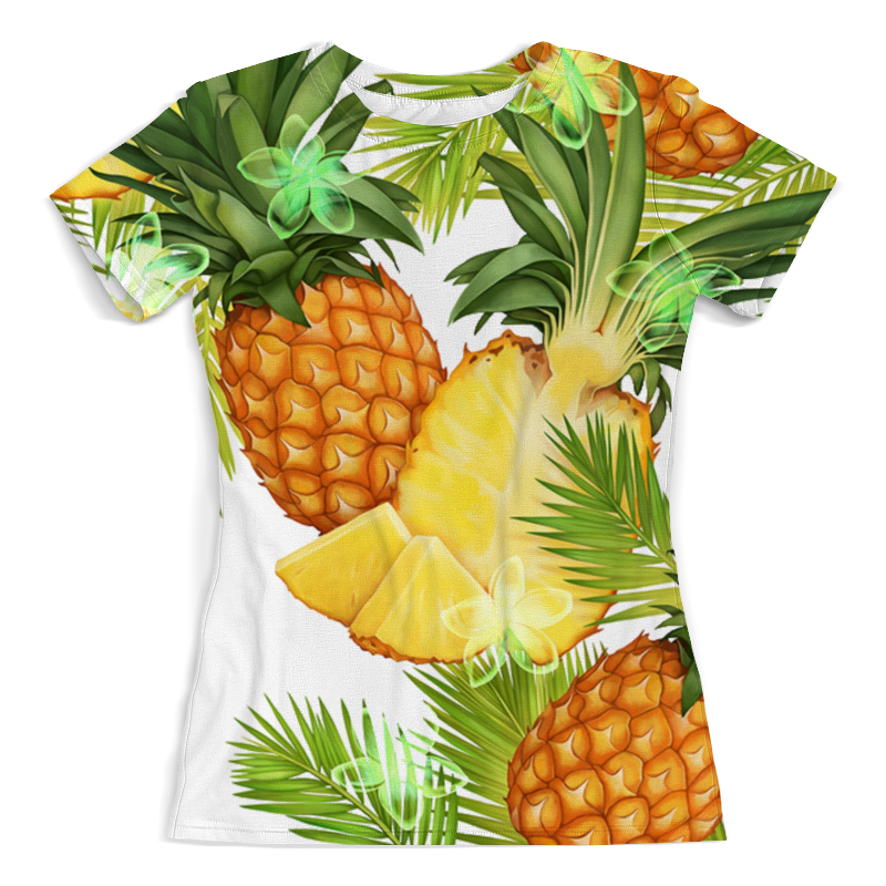 Printio Футболка с полной запечаткой (женская) Ананасы printio футболка с полной запечаткой женская арбузы и ананасы