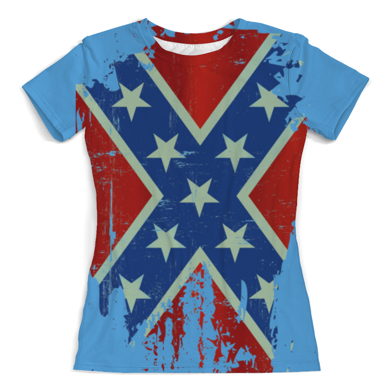 Printio Футболка с полной запечаткой (женская) Флаг конфедерации сша