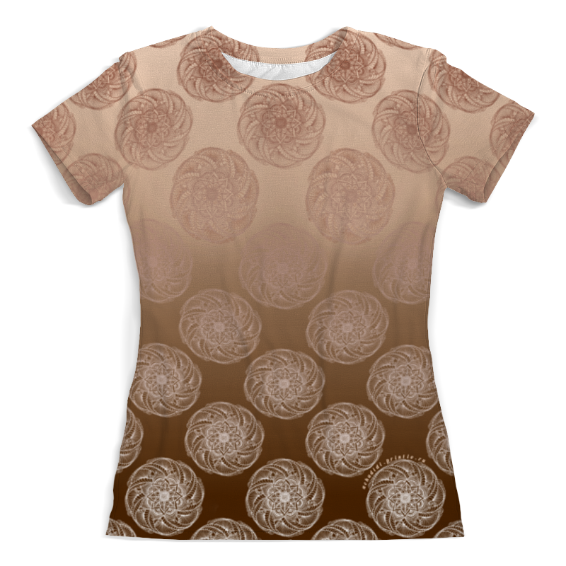 Printio Футболка с полной запечаткой (женская) Мандалы (градиент и иллюзия) printio футболка с полной запечаткой женская оптическая иллюзия