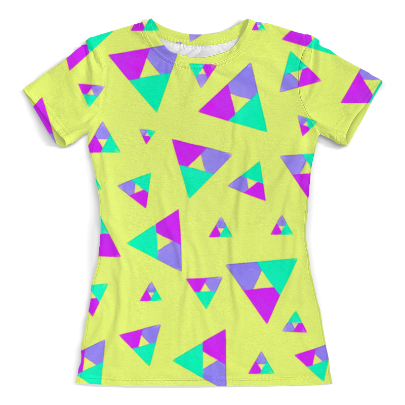 Printio Футболка с полной запечаткой (женская) Треугольники 1 printio футболка с полной запечаткой женская треугольники цветов