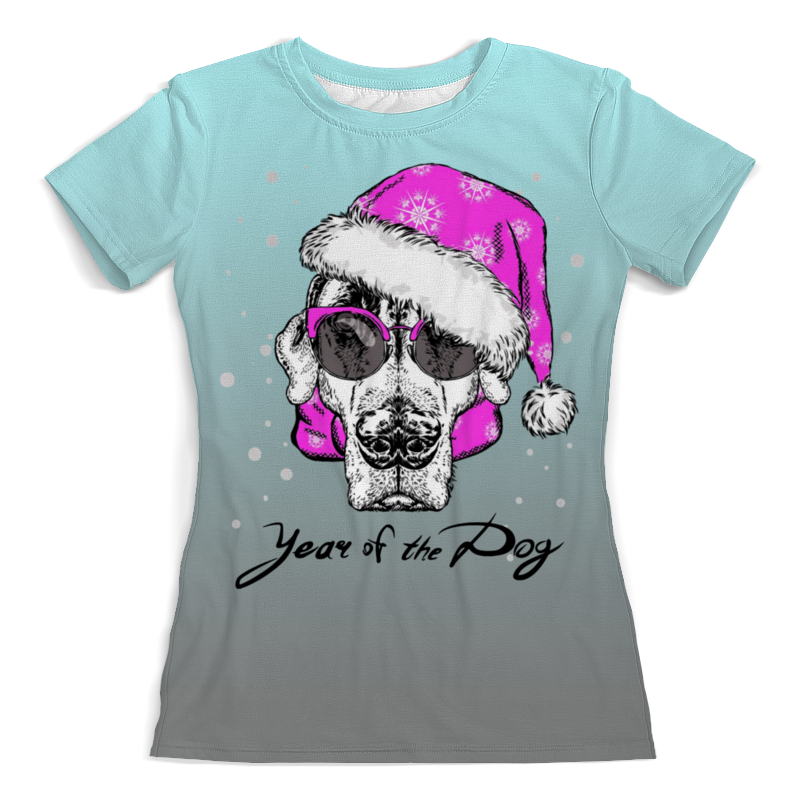 Printio Футболка с полной запечаткой (женская) Год собаки 2018
