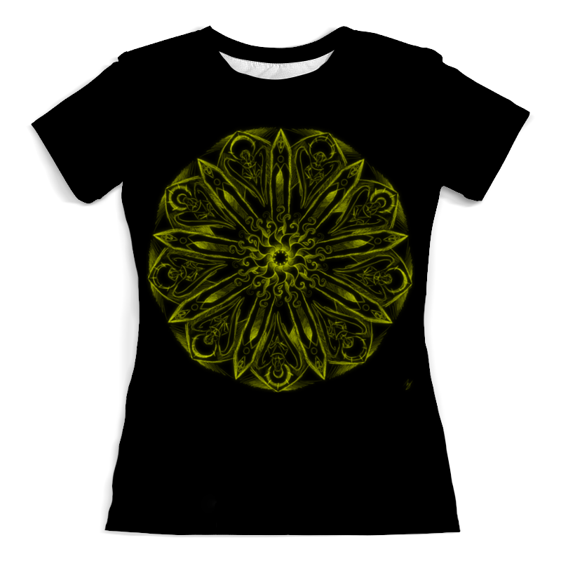 Printio Футболка с полной запечаткой (женская) Neon mandala - sun printio футболка с полной запечаткой женская mandala hd2