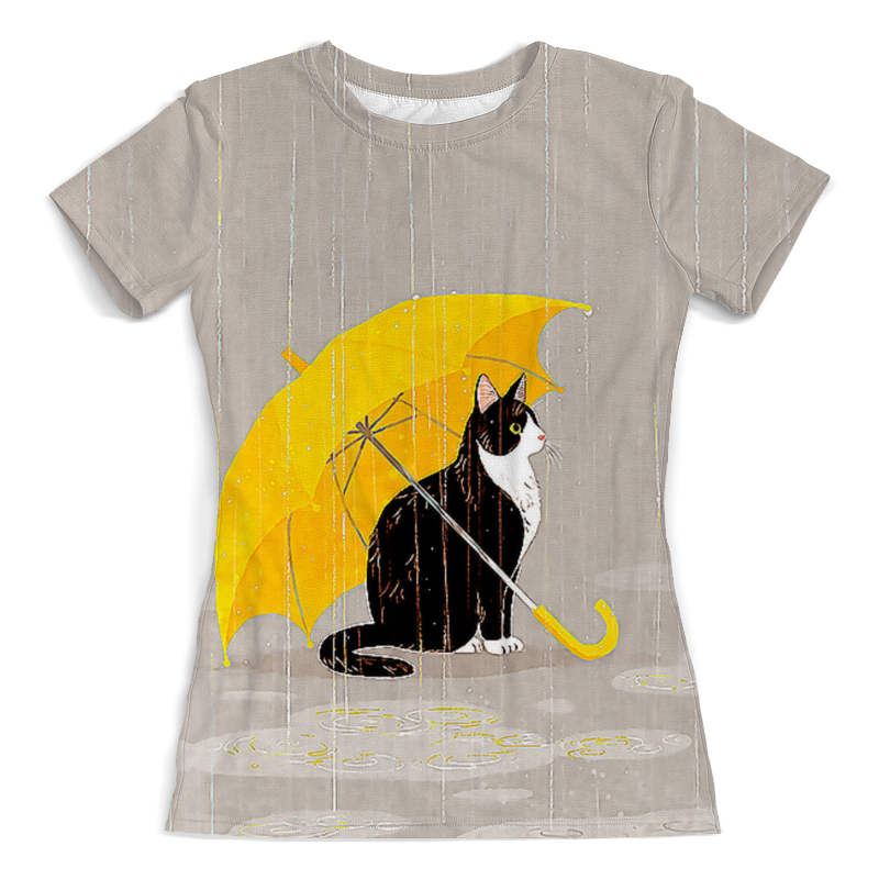 Printio Футболка с полной запечаткой (женская) Кошка осень printio футболка с полной запечаткой женская кошка осень