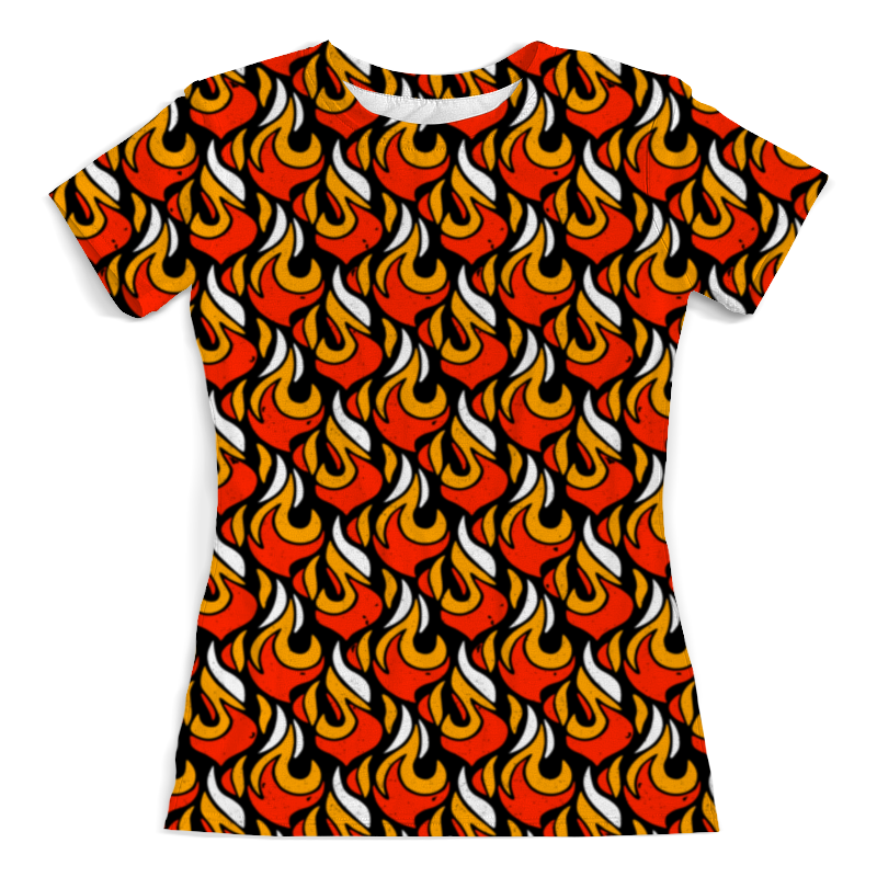 Printio Футболка с полной запечаткой (женская) ✪огненный✪ printio футболка с полной запечаткой женская огненный узор