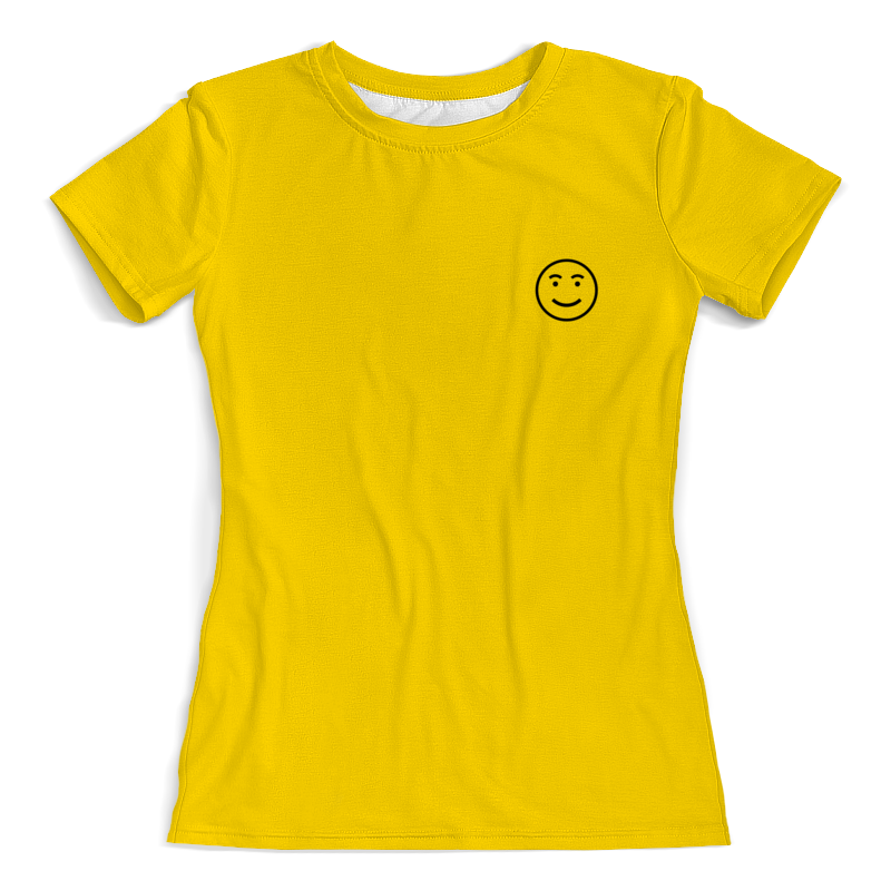 Printio Футболка с полной запечаткой (женская) Улыбающийся смаил. printio футболка с полной запечаткой для девочек улыбающийся карандаш