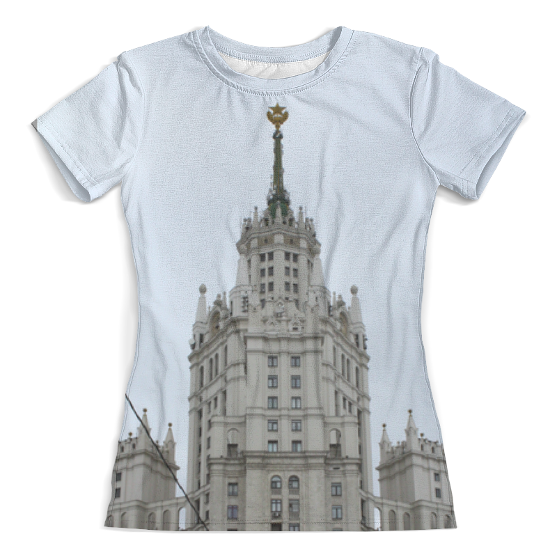 Printio Футболка с полной запечаткой (женская) Москва printio футболка с полной запечаткой женская ночная москва