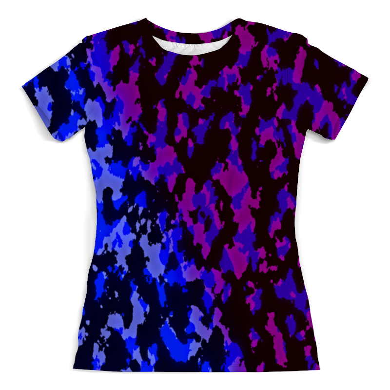 Printio Футболка с полной запечаткой (женская) Цветной камуфляж printio футболка с полной запечаткой женская камуфляж цветной