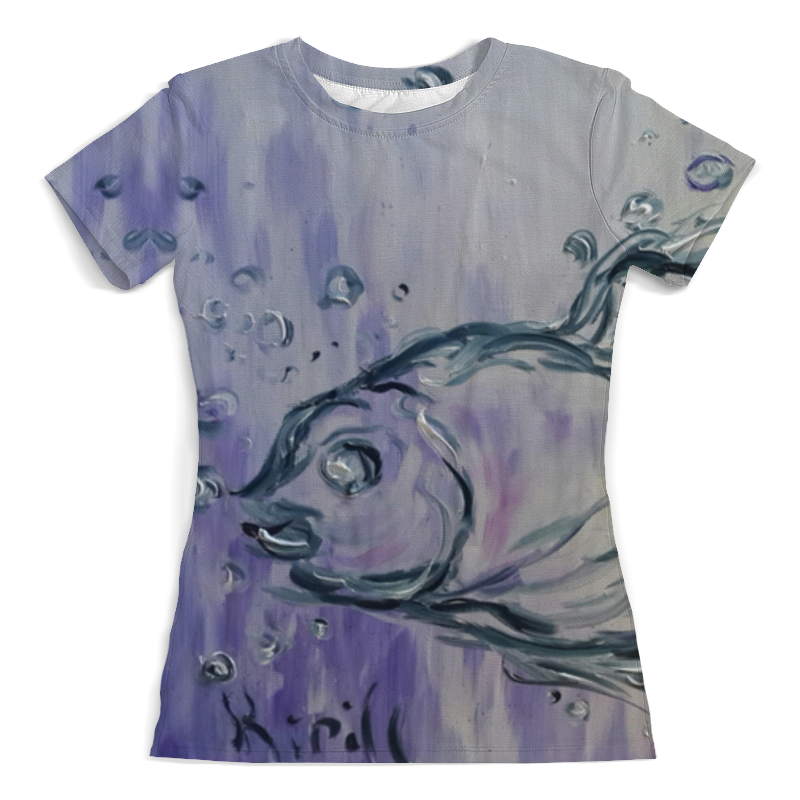 printio футболка с полной запечаткой женская волшебная ночь Printio Футболка с полной запечаткой (женская) Волшебная рыбка