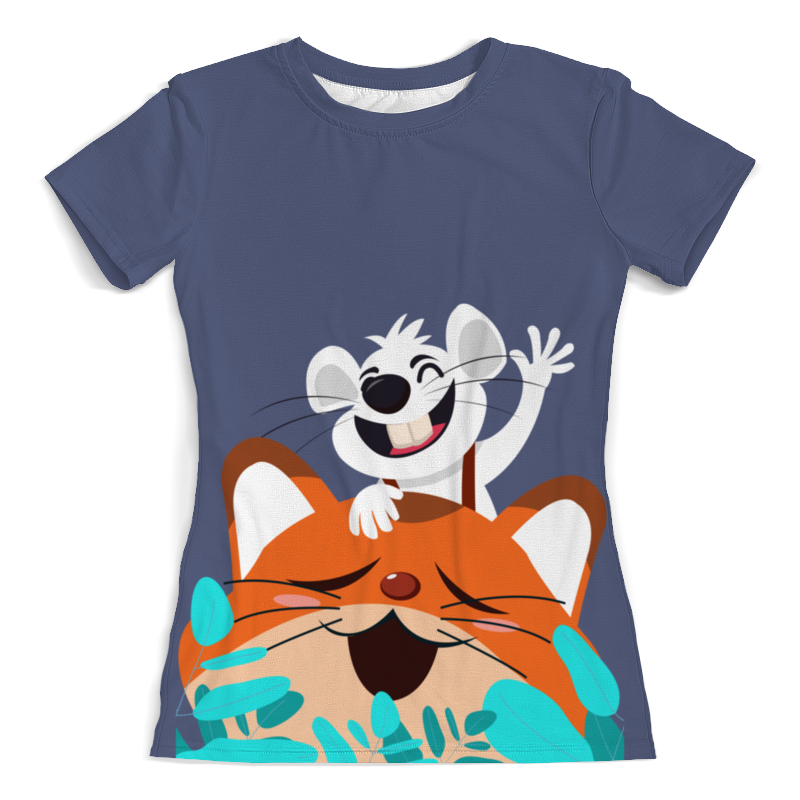 Printio Футболка с полной запечаткой (женская) Смешной мышонок printio футболка с полной запечаткой женская смешной котик 1