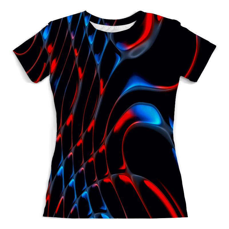 Printio Футболка с полной запечаткой (женская) Красно-синие полосы printio футболка с полной запечаткой мужская красно синие полосы