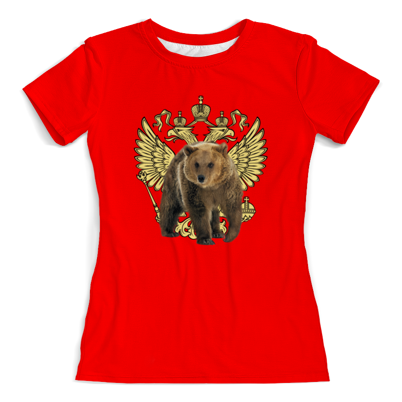 Printio Футболка с полной запечаткой (женская) Герб россии