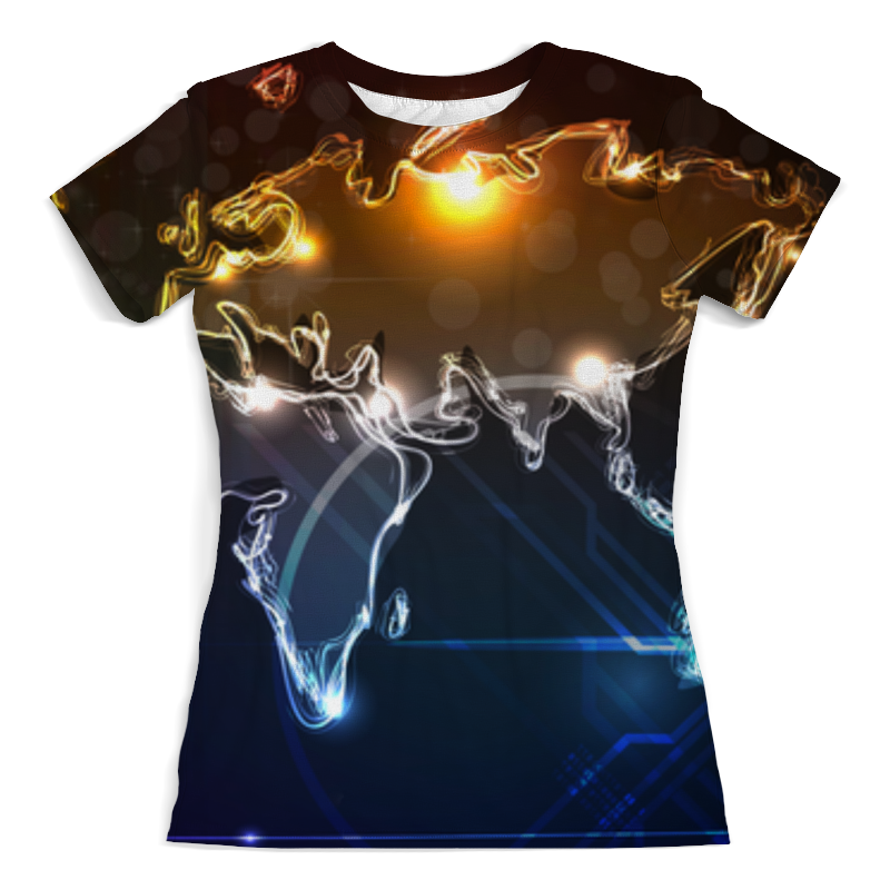 Printio Футболка с полной запечаткой (женская) Карта мира. вселенная printio футболка с полной запечаткой женская вселенная