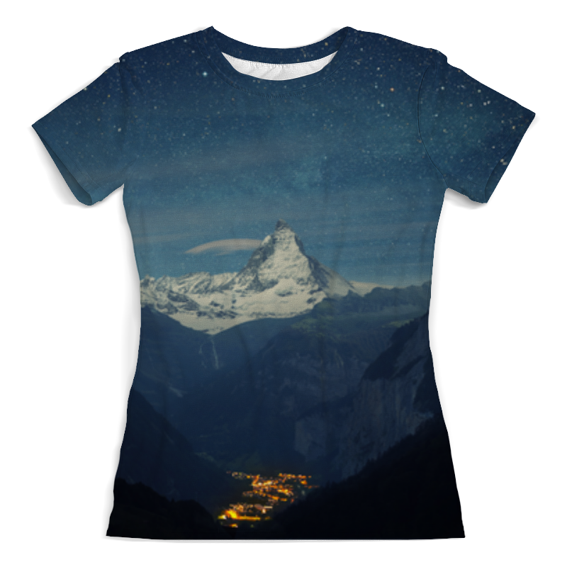 Printio Футболка с полной запечаткой (женская) Горы 3d printio футболка с полной запечаткой женская туманные горы