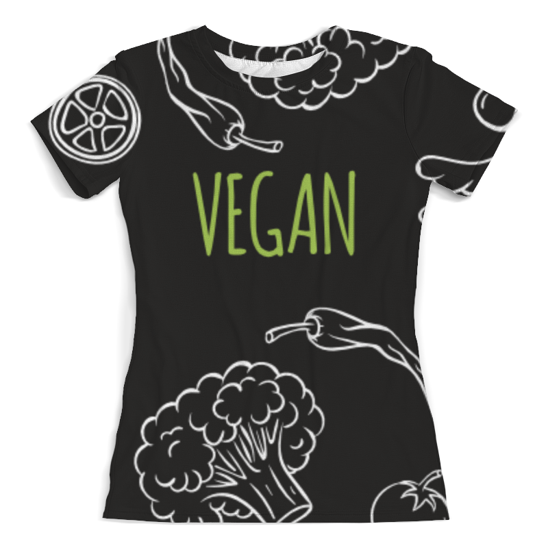 Printio Футболка с полной запечаткой (женская) Веган printio футболка с полной запечаткой мужская веган vegan
