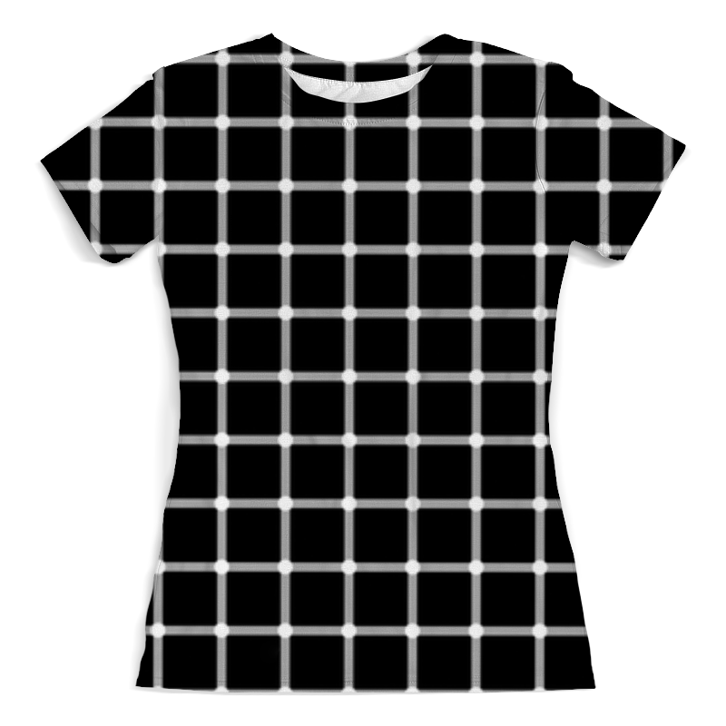 Printio Футболка с полной запечаткой (женская) Чёрная клетка printio футболка с полной запечаткой женская чёрная магия