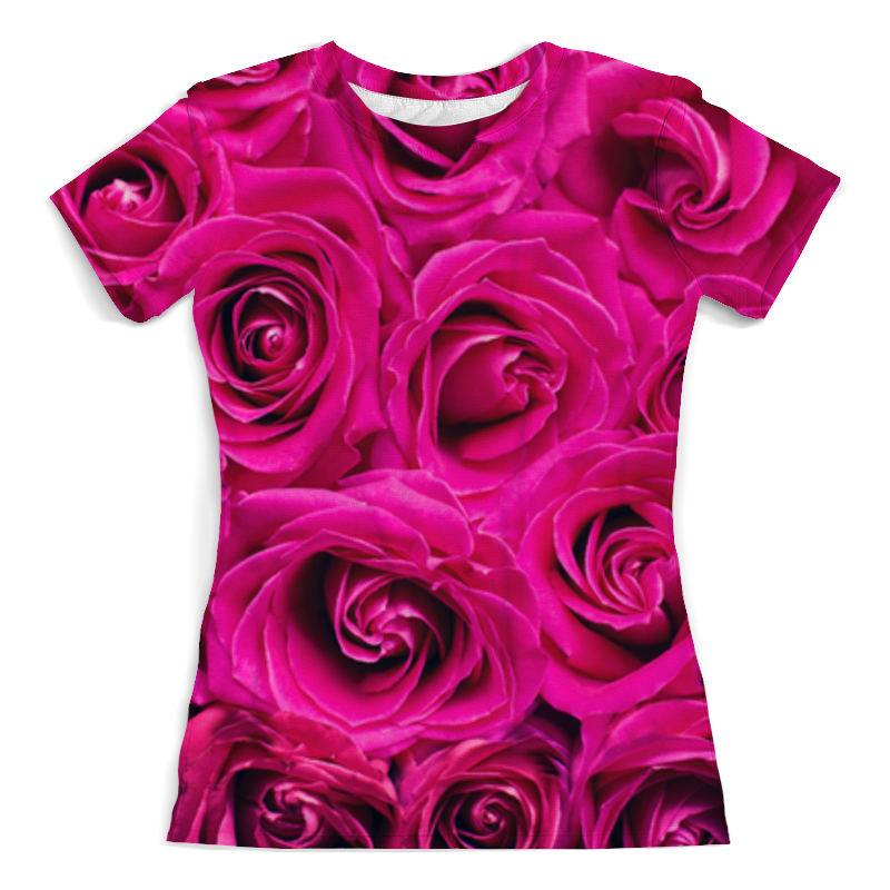Printio Футболка с полной запечаткой (женская) Pink roses printio футболка с полной запечаткой женская roses