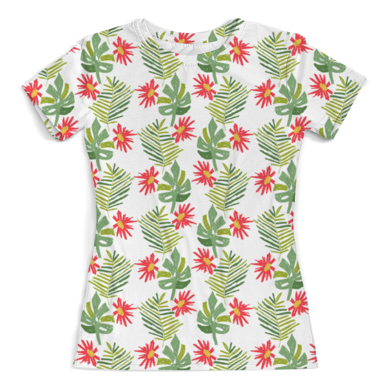 Printio Футболка с полной запечаткой (женская) Тропики printio футболка с полной запечаткой женская птицы и тропики