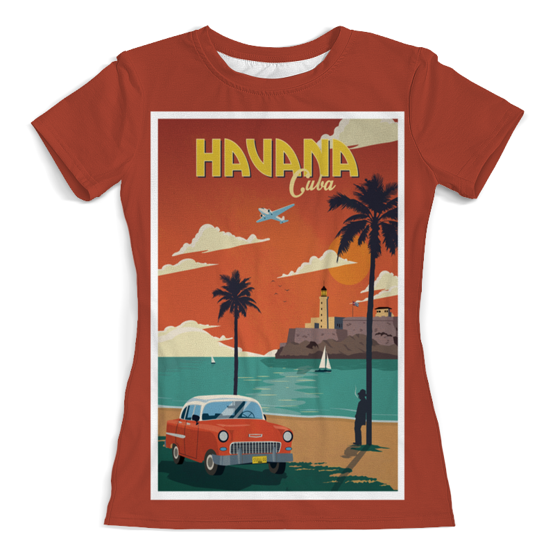 Printio Футболка с полной запечаткой (женская) Гавана