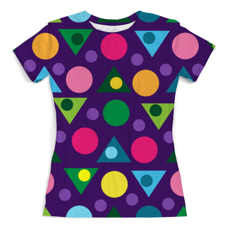Printio Футболка с полной запечаткой (женская) Пёстрая геометрия printio футболка с полной запечаткой женская калейдоскоп из кругов