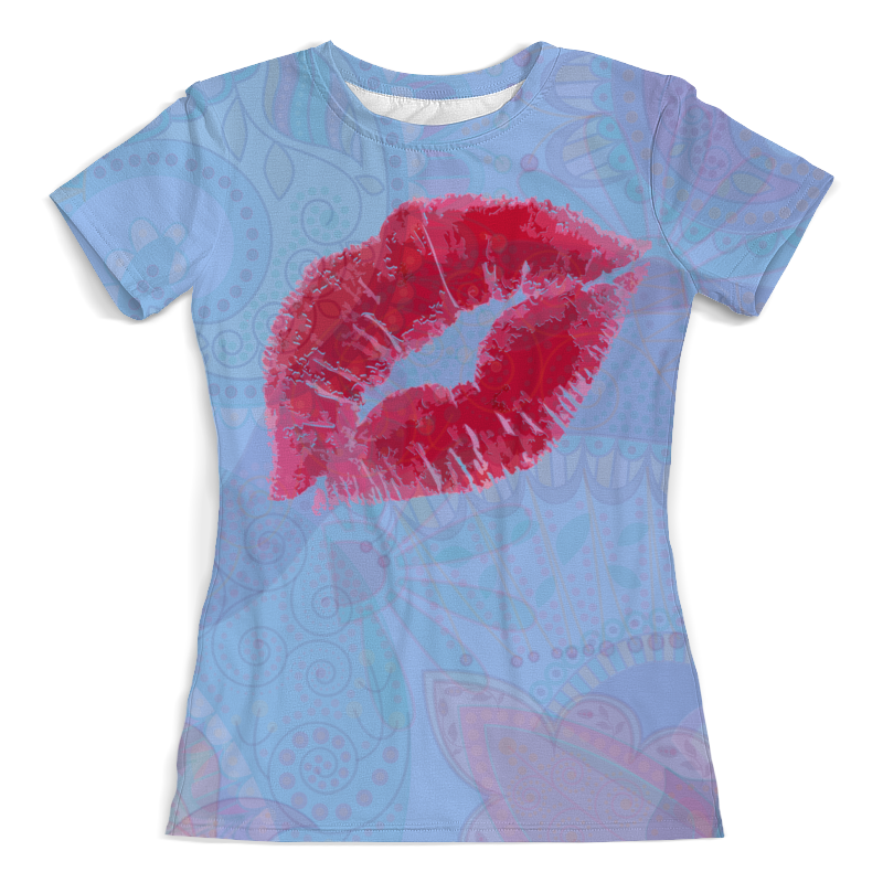 Printio Футболка с полной запечаткой (женская) Поцелуй. printio футболка с полной запечаткой женская последний поцелуй