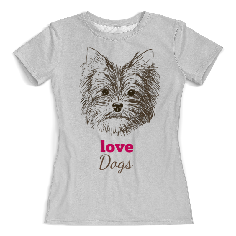 Printio Футболка с полной запечаткой (женская) Я люблю свою собачку printio футболка с полной запечаткой женская я люблю свою собаку