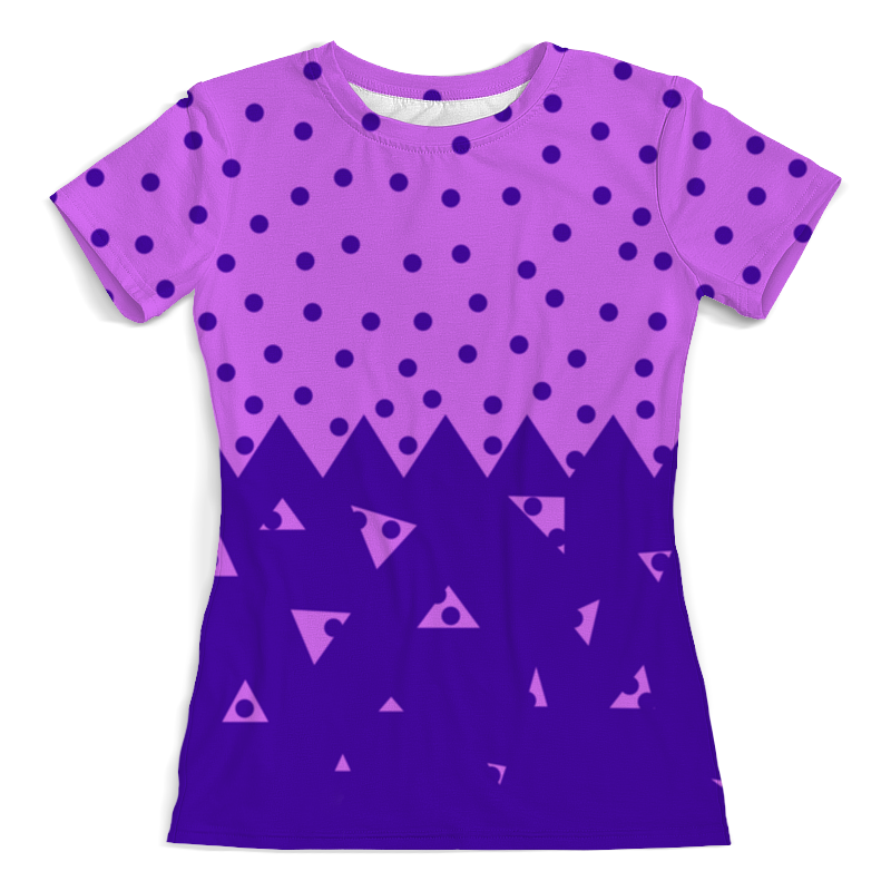 Printio Футболка с полной запечаткой (женская) Падающие треугольники printio футболка с полной запечаткой женская фиолетовый