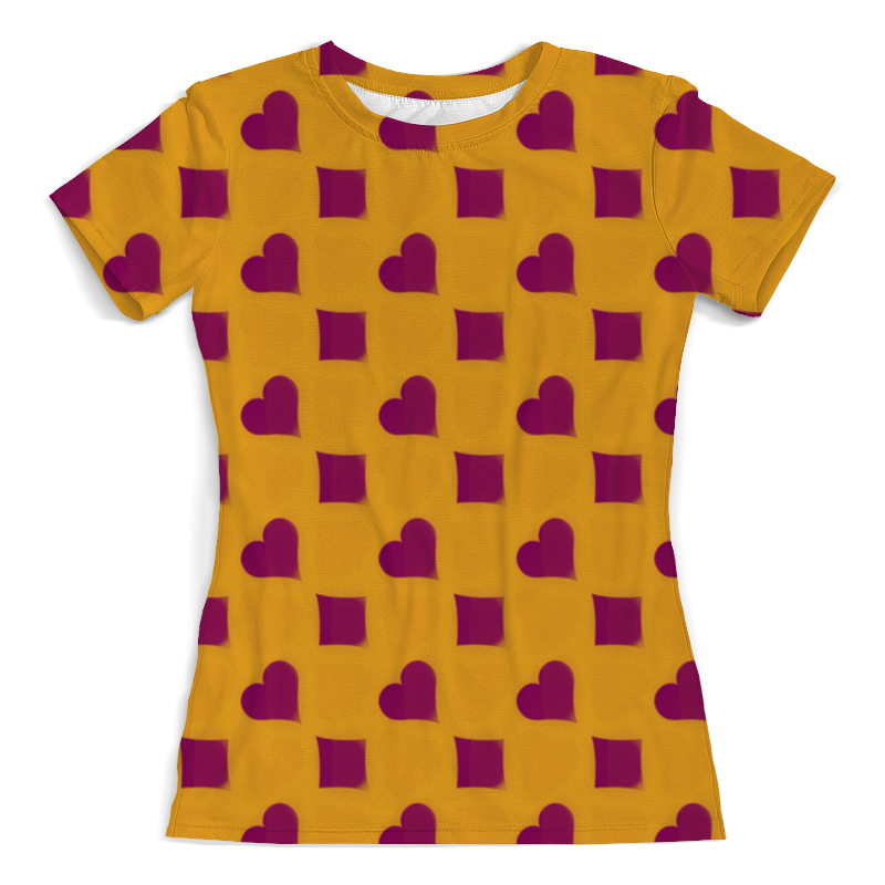 Printio Футболка с полной запечаткой (женская) Сердца и ромбы printio футболка с полной запечаткой женская тропический букет и ромбы