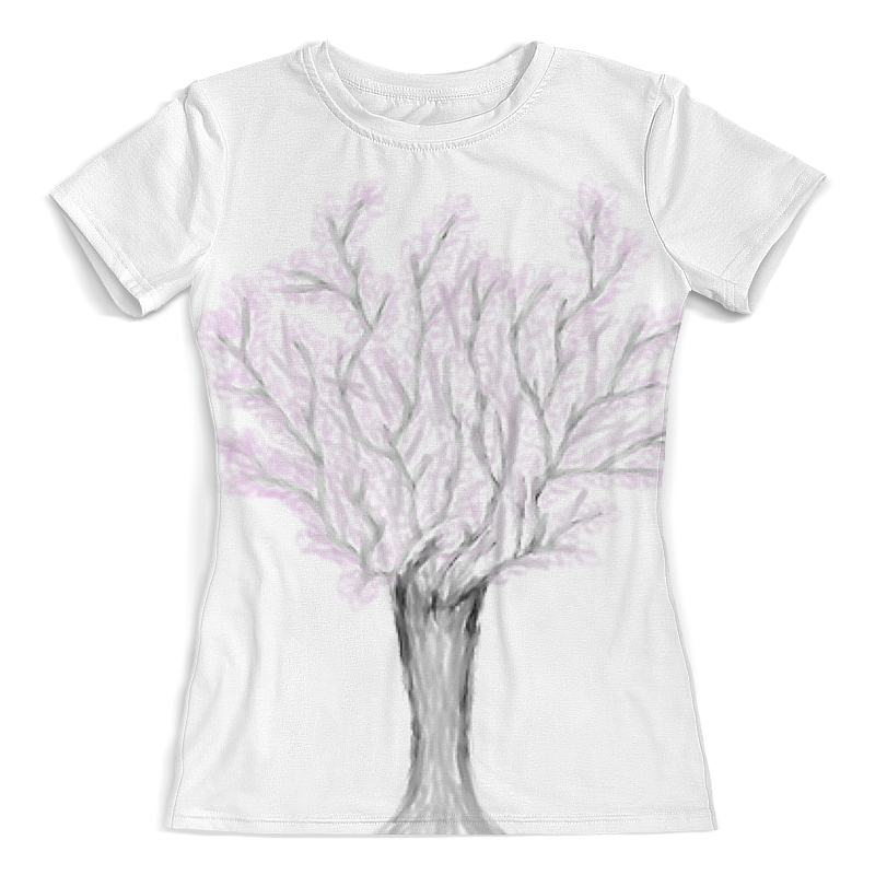 Printio Футболка с полной запечаткой (женская) Дерево сакуры printio футболка с полной запечаткой женская одинокое дерево каспар давид фридрих