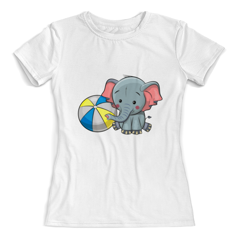 Printio Футболка с полной запечаткой (женская) Слоник printio футболка с полной запечаткой женская слоник в кармашке
