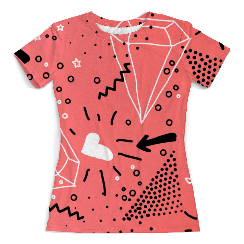 Printio Футболка с полной запечаткой (женская) Кристалл printio футболка с полной запечаткой женская розовый кристалл