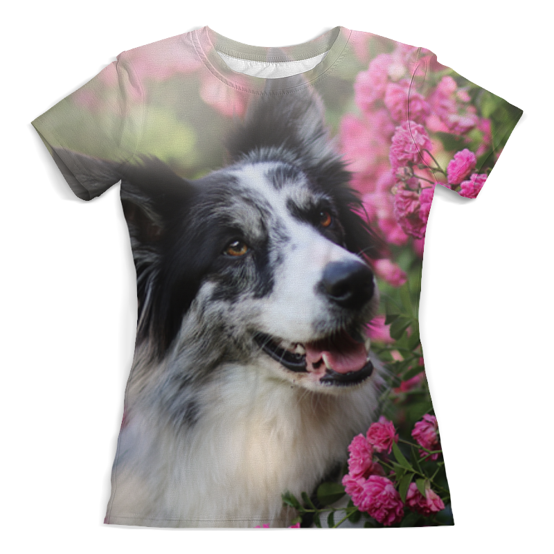 Printio Футболка с полной запечаткой (женская) цветы и пес printio футболка с полной запечаткой женская пес и роза