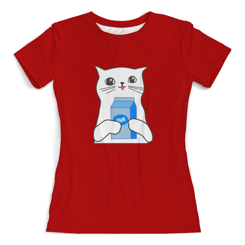 Printio Футболка с полной запечаткой (женская) Котенок