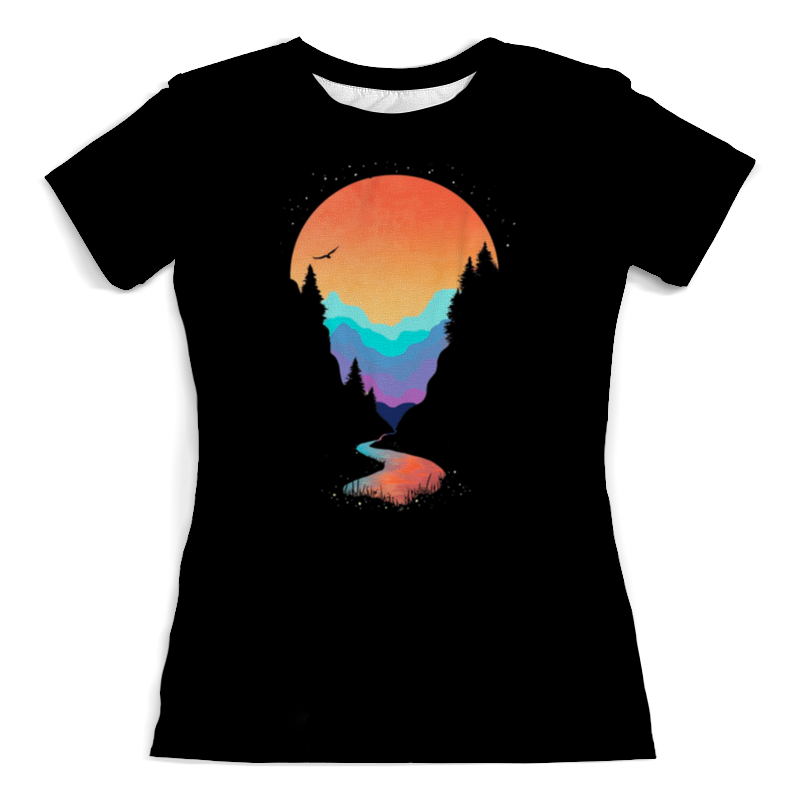 Printio Футболка с полной запечаткой (женская) Night river