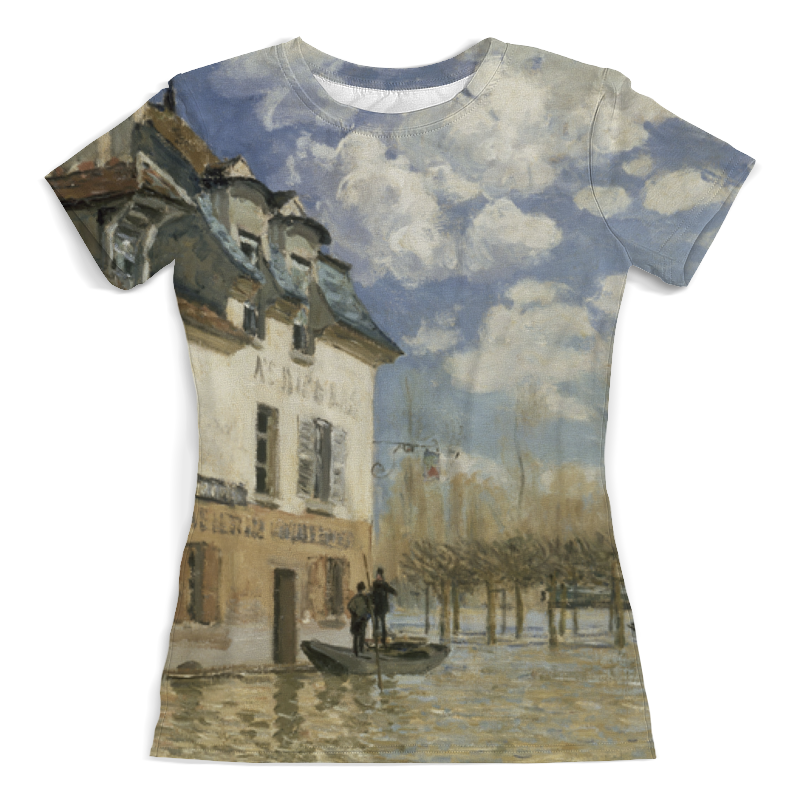 printio футболка с полной запечаткой женская лодка во время наводнения альфред сислей Printio Футболка с полной запечаткой (женская) Лодка во время наводнения (альфред сислей)