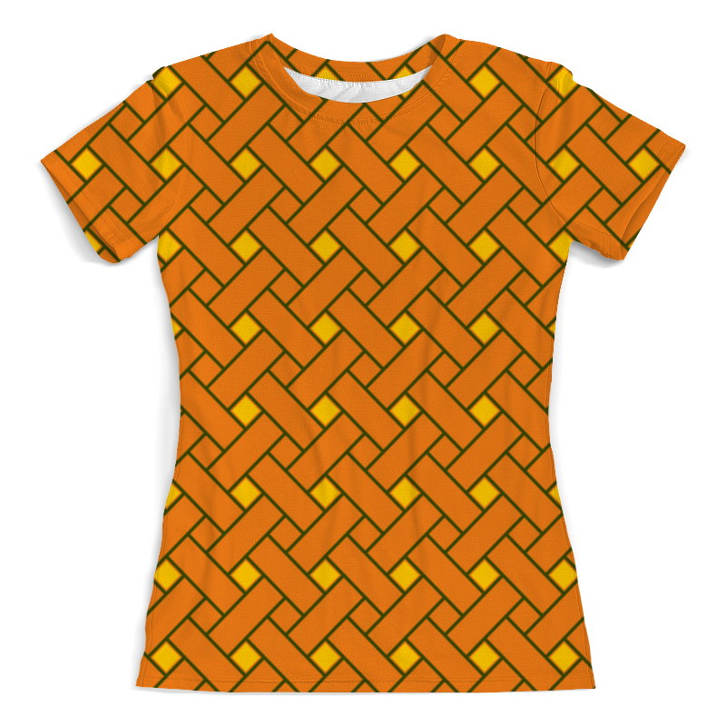 Printio Футболка с полной запечаткой (женская) Оранжевые линии printio футболка с полной запечаткой женская оранжевые цветы