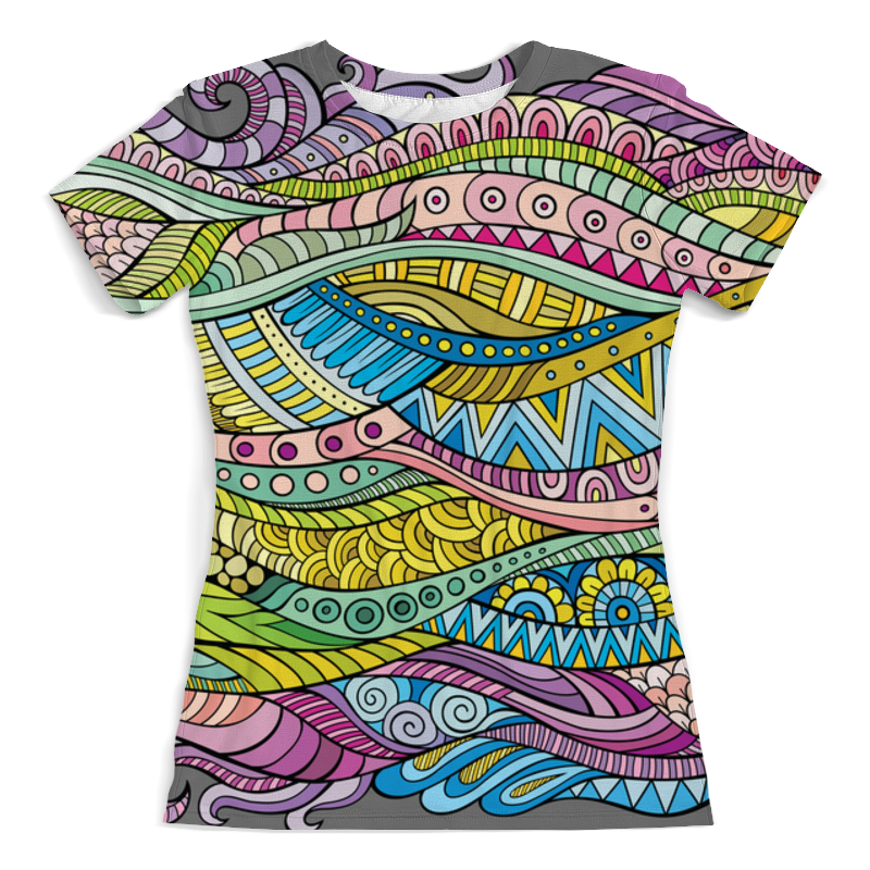 Printio Футболка с полной запечаткой (женская) Волны printio футболка с полной запечаткой женская цветные волны