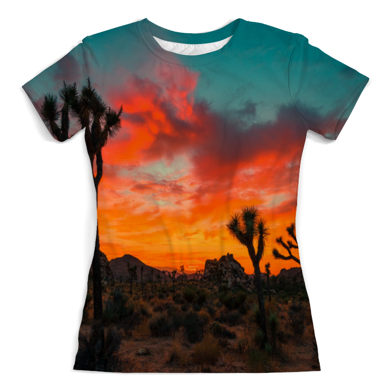Printio Футболка с полной запечаткой (женская) Закат в пустыне printio футболка с полной запечаткой мужская закат в пустыне