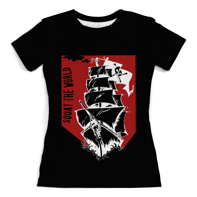 printio свитшот мужской с полной запечаткой пиратский корабль Printio Футболка с полной запечаткой (женская) Пиратский корабль