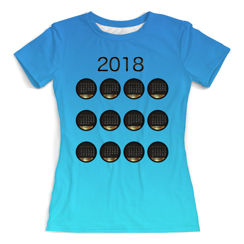 Printio Футболка с полной запечаткой (женская) Год собаки 2018 printio футболка с полной запечаткой женская 2018 год жёлтой земляной собаки