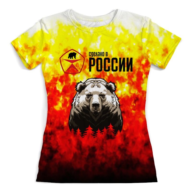 Printio Футболка с полной запечаткой (женская) Made in russia printio футболка с полной запечаткой для девочек made in russia