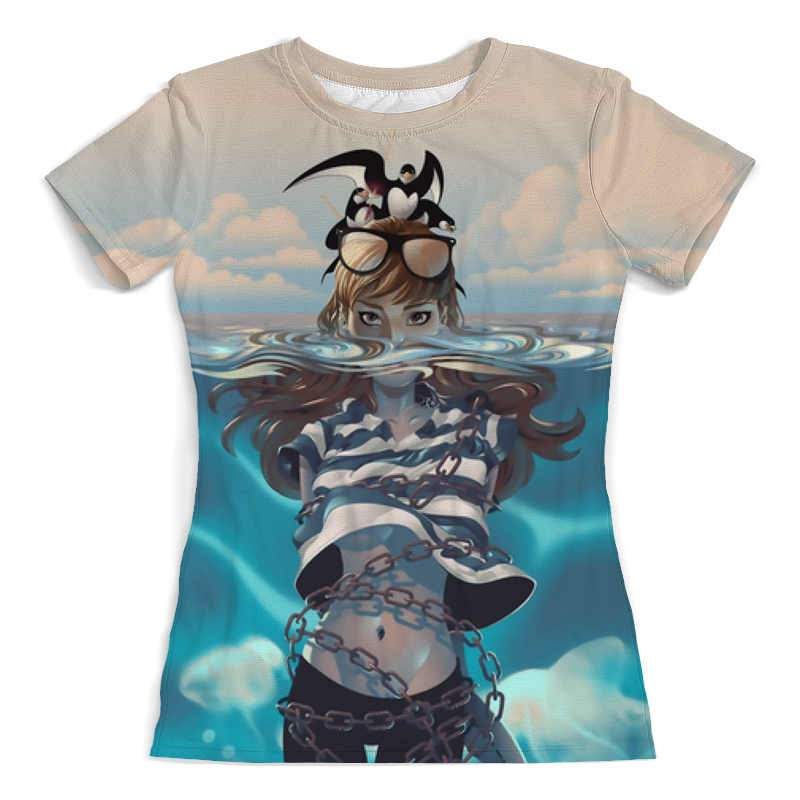 Printio Футболка с полной запечаткой (женская) Морское приключение printio футболка с полной запечаткой мужская морское приключение