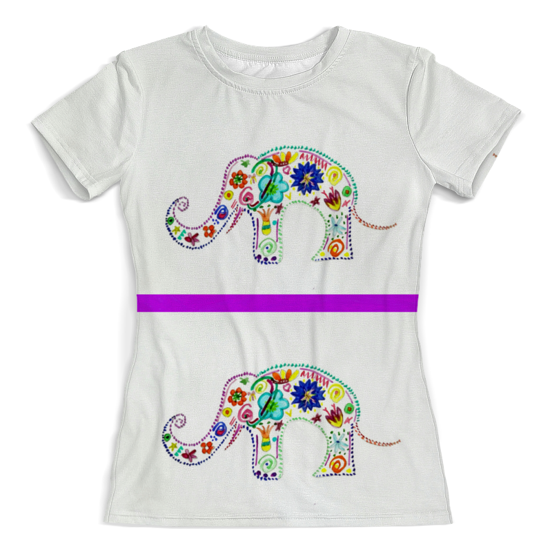 Printio Футболка с полной запечаткой (женская) Слоник printio футболка с полной запечаткой женская слоники