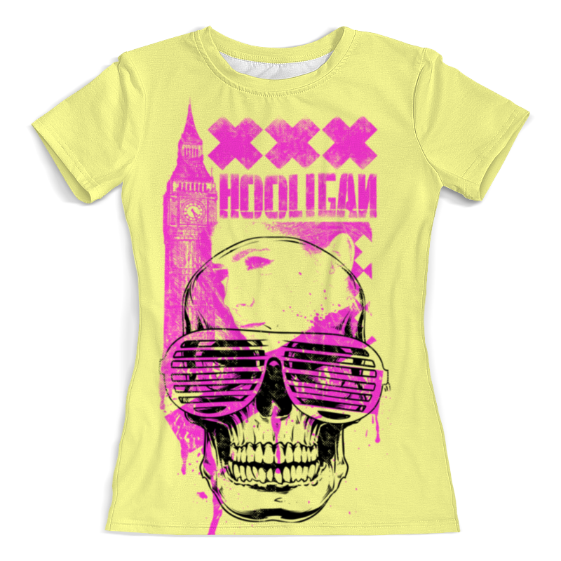 Printio Футболка с полной запечаткой (женская) Череп ххх