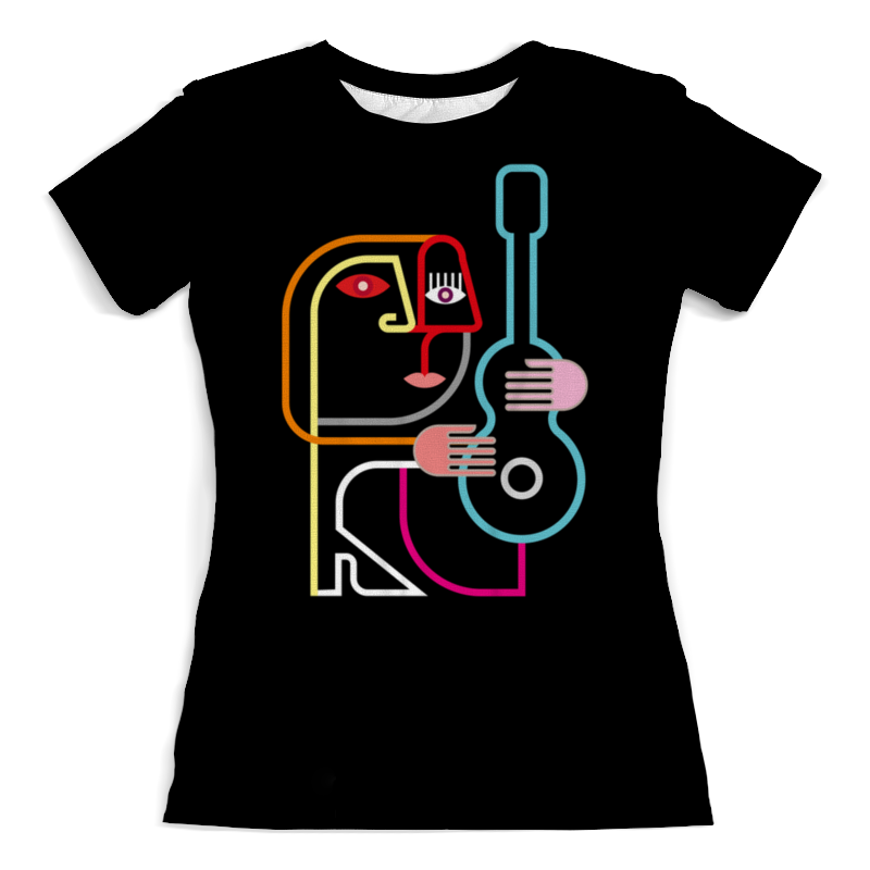 Printio Футболка с полной запечаткой (женская) Музыкальная абстракция printio футболка с полной запечаткой мужская музыкальная