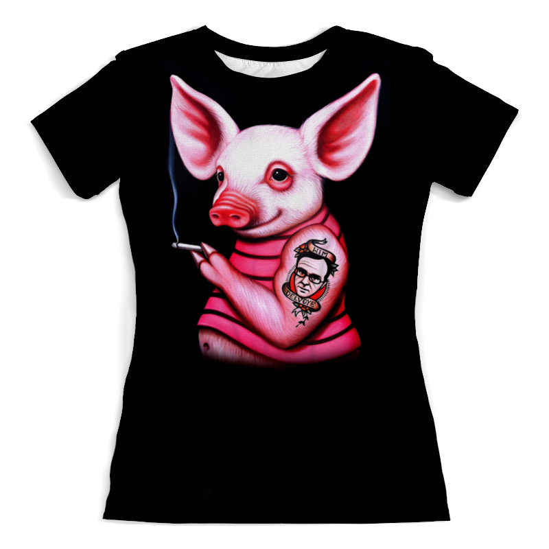 printio футболка с полной запечаткой для мальчиков неформальная свинка Printio Футболка с полной запечаткой (женская) Неформальная свинка