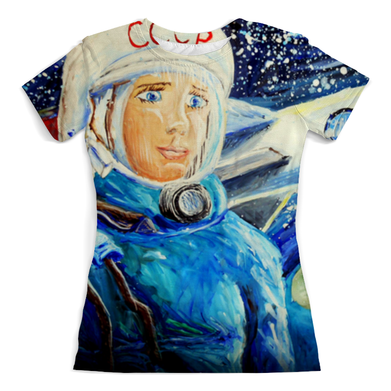 Printio Футболка с полной запечаткой (женская) Космос ссср