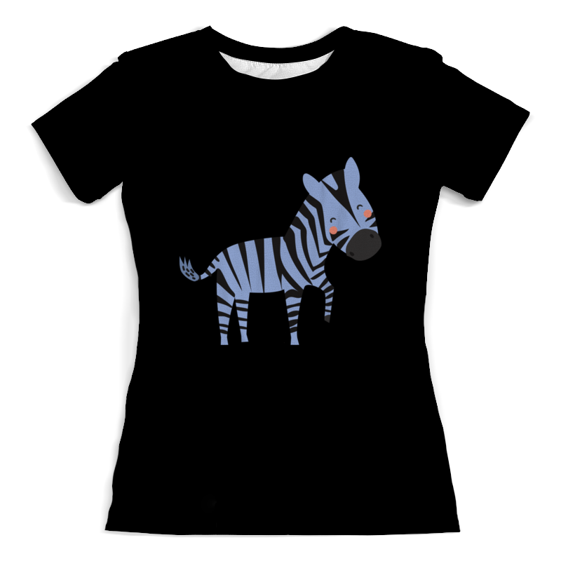 Printio Футболка с полной запечаткой (женская) Зебра printio футболка с полной запечаткой женская любопытная зебра