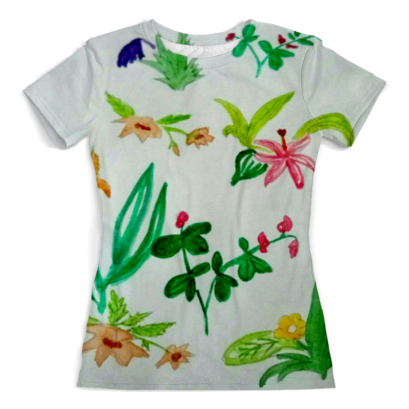 Printio Футболка с полной запечаткой (женская) Ботаника printio футболка с полной запечаткой женская дикие цветы