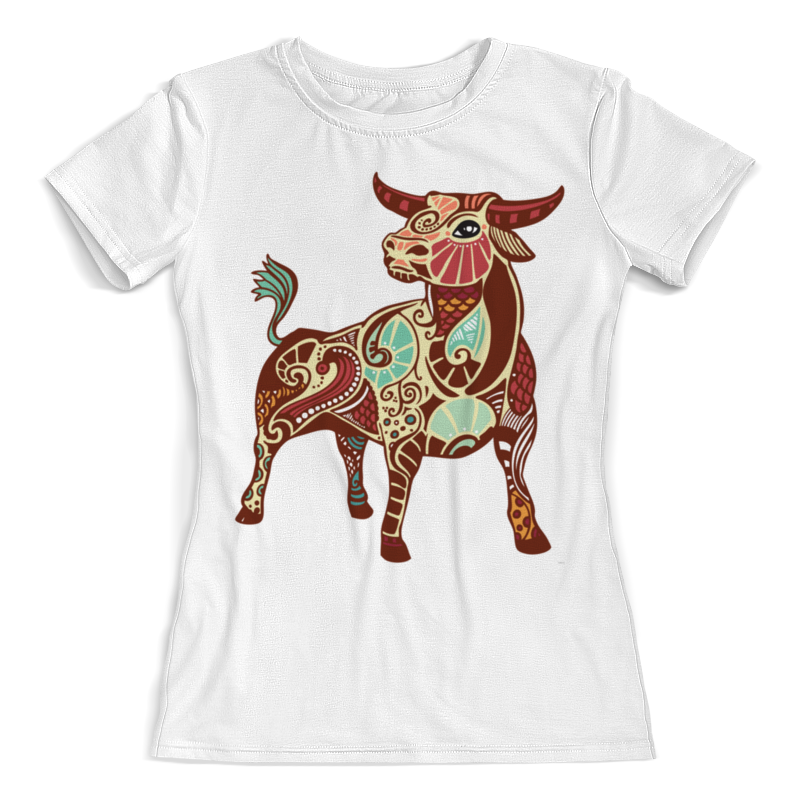Printio Футболка с полной запечаткой (женская) Год быка (с новым годом!) printio футболка с полной запечаткой женская год быка с новым годом