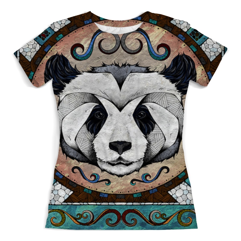 Printio Футболка с полной запечаткой (женская) Панда printio футболка с полной запечаткой женская влюбленная панда